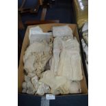 Vintage Linens and Lengths of Lace, etc.