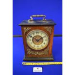 Victorian Carriage Clock with Mahogany Case and Brass Detail