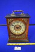 Victorian Carriage Clock with Mahogany Case and Brass Detail