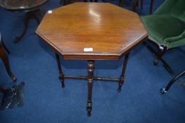 Small Victorian Mahogany Octagonal Table