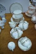 VPC Ltd England Diamond China Part Tea Set 39pcs