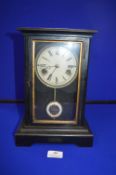 Victorian Ebonised Mantel Clock