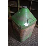 Vintage Green 5 Gallon Castrol Oil Can