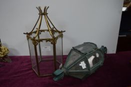 Two Vintage Brass Lanterns