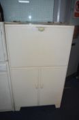 1950's Painted Larder Unit with Dropdown Front