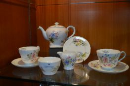 Shelly Old Flowers Design Part Tea Set 8pcs