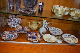 Victorian and Oriental Pottery: Dishes, Placemat, etc.
