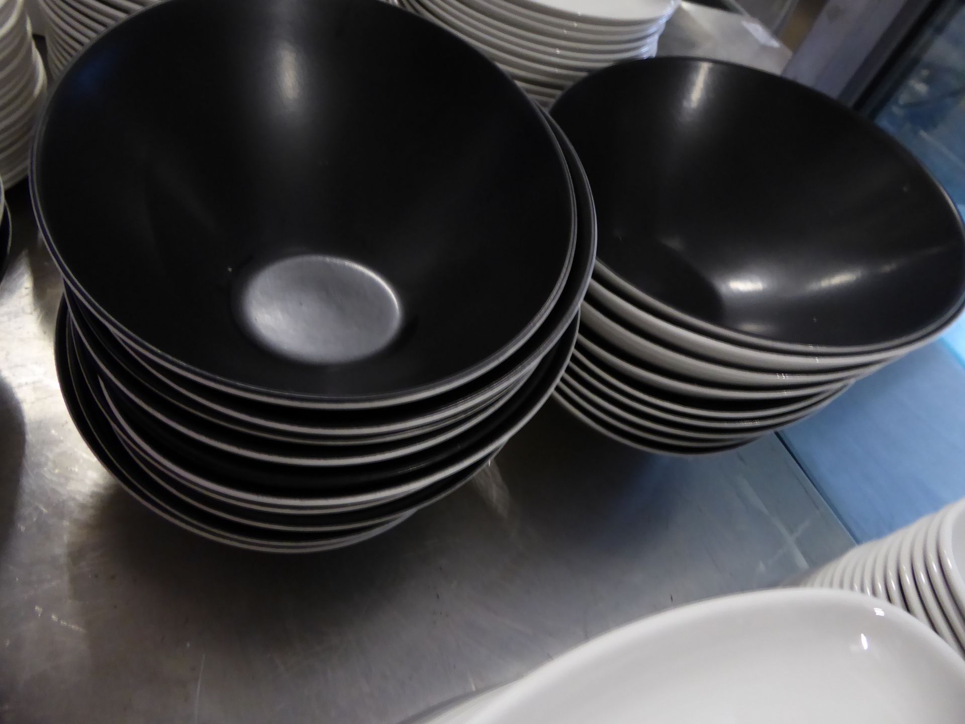 * approx 40 x asymetric stylisic bowls various sizes. - Image 2 of 2