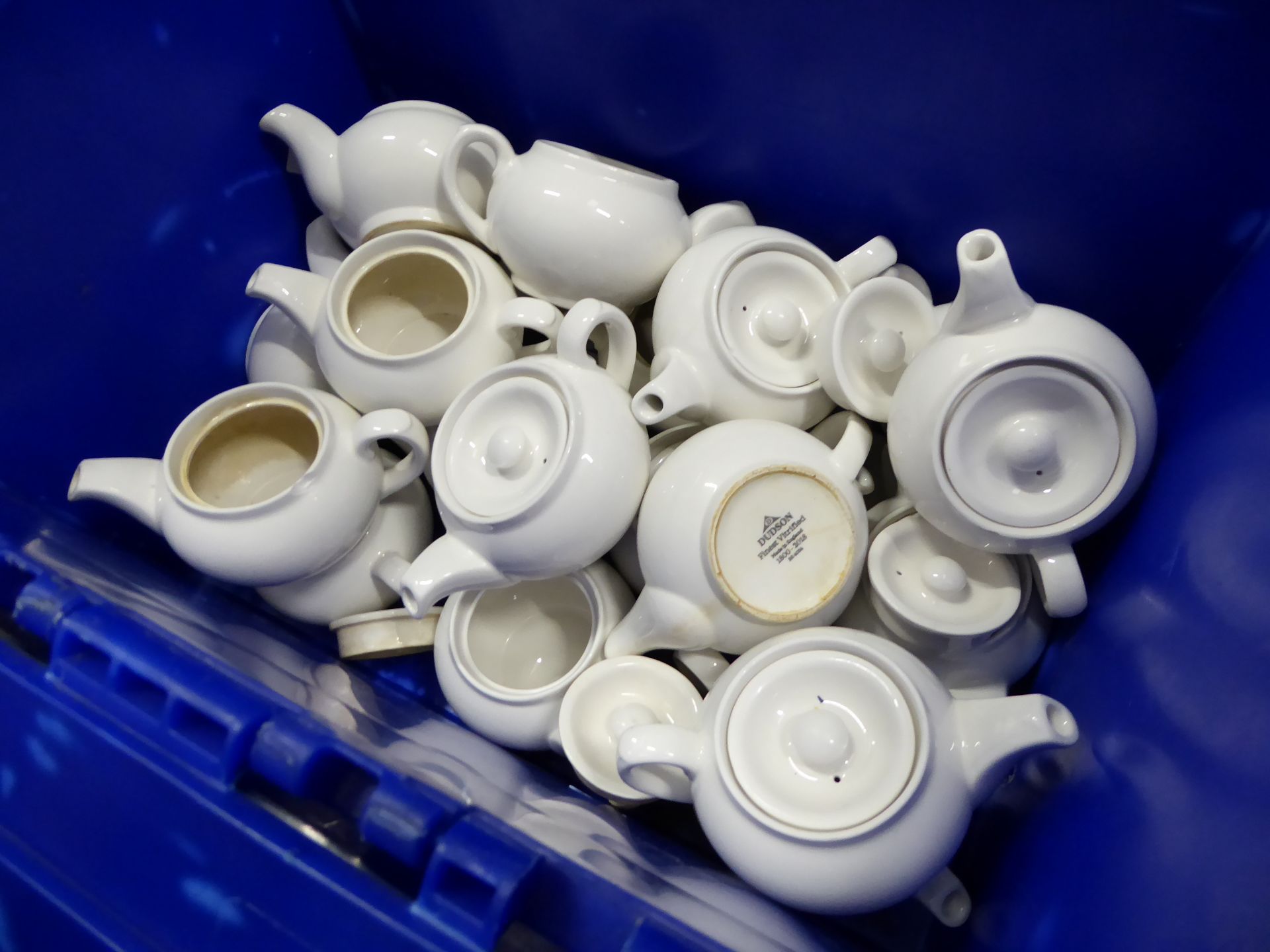 * white tea pots x approx 20 - Image 2 of 2