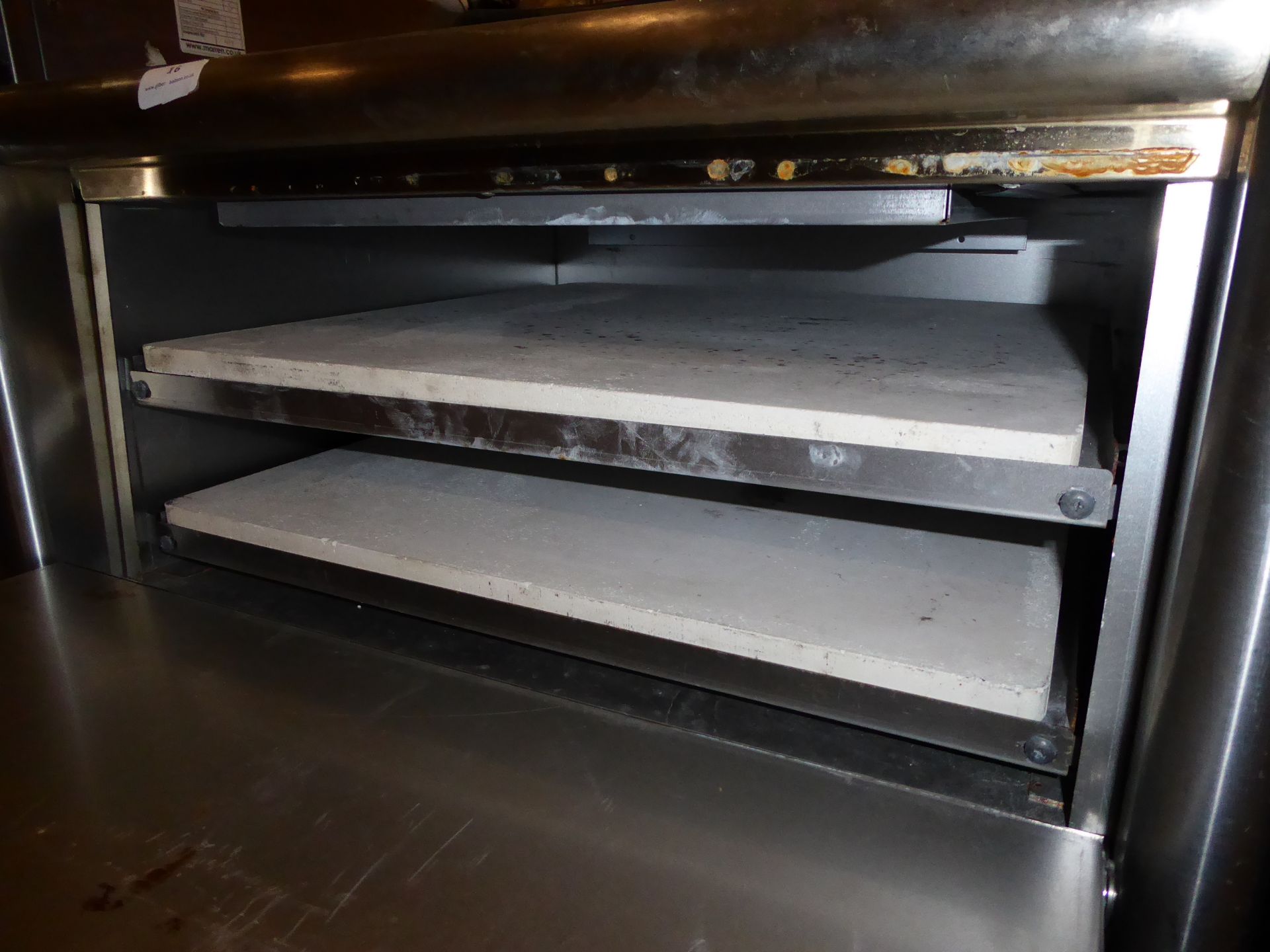 * GMCW twin deck pizza oven model PO22 650w x 700d x 450h single phase - Image 3 of 4