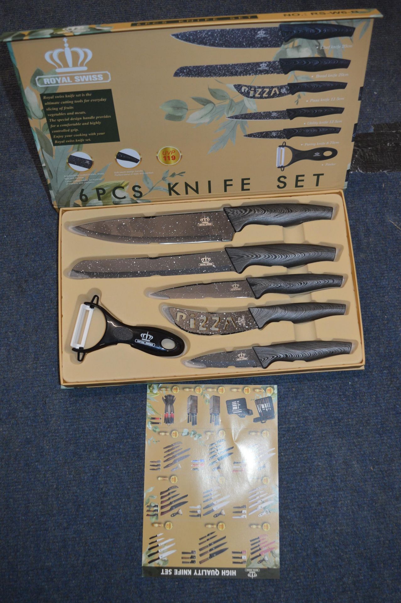 Royal Swiss 6pc Knife Set - Image 2 of 2