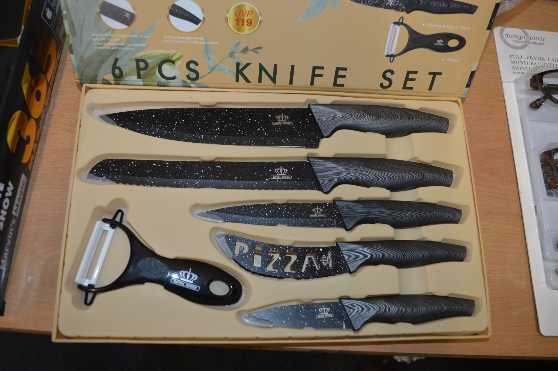 Royal Swiss 6pc Knife Set - Image 2 of 2