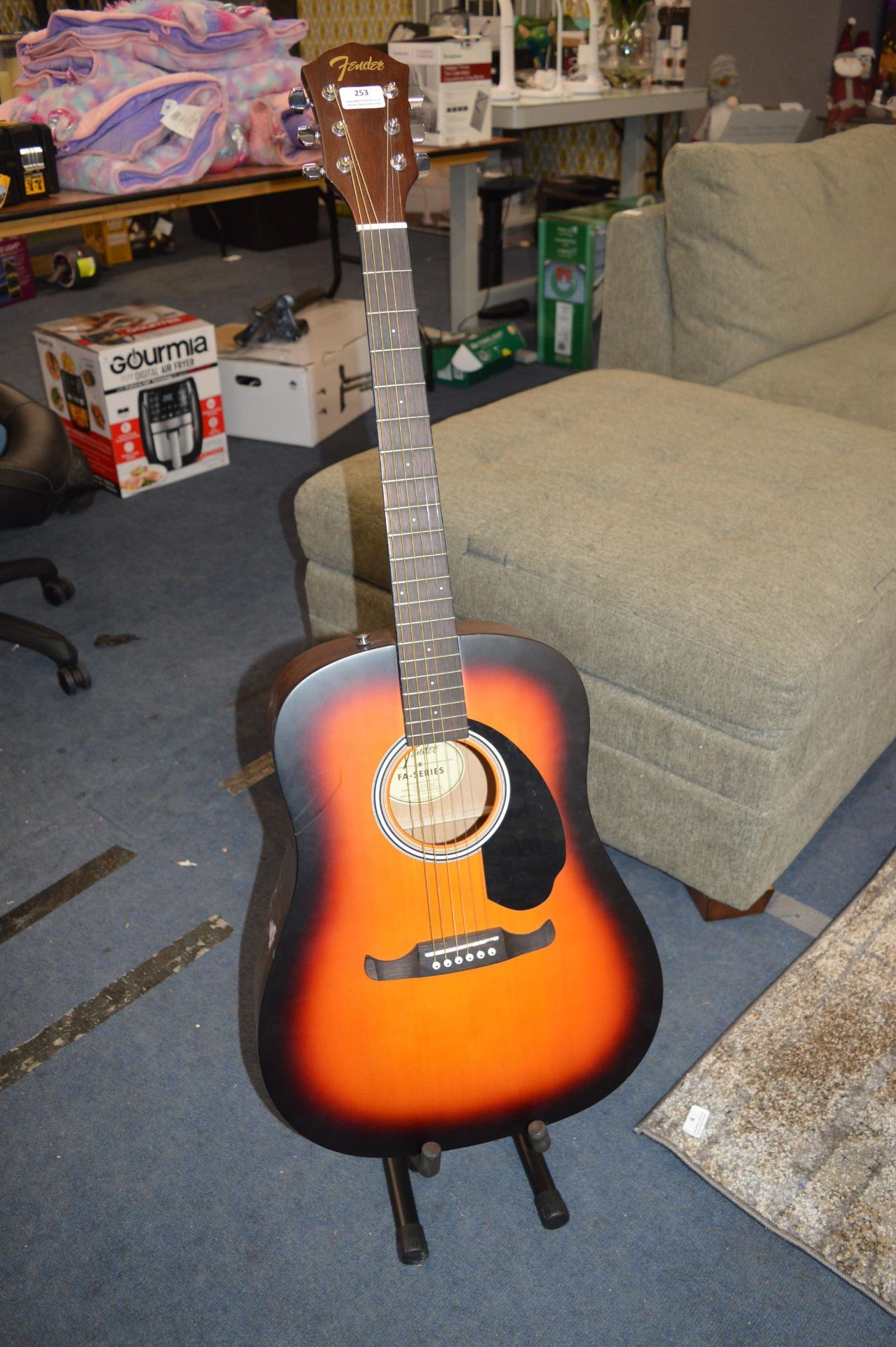 *Fender FA Series Acoustic Guitar with Stand