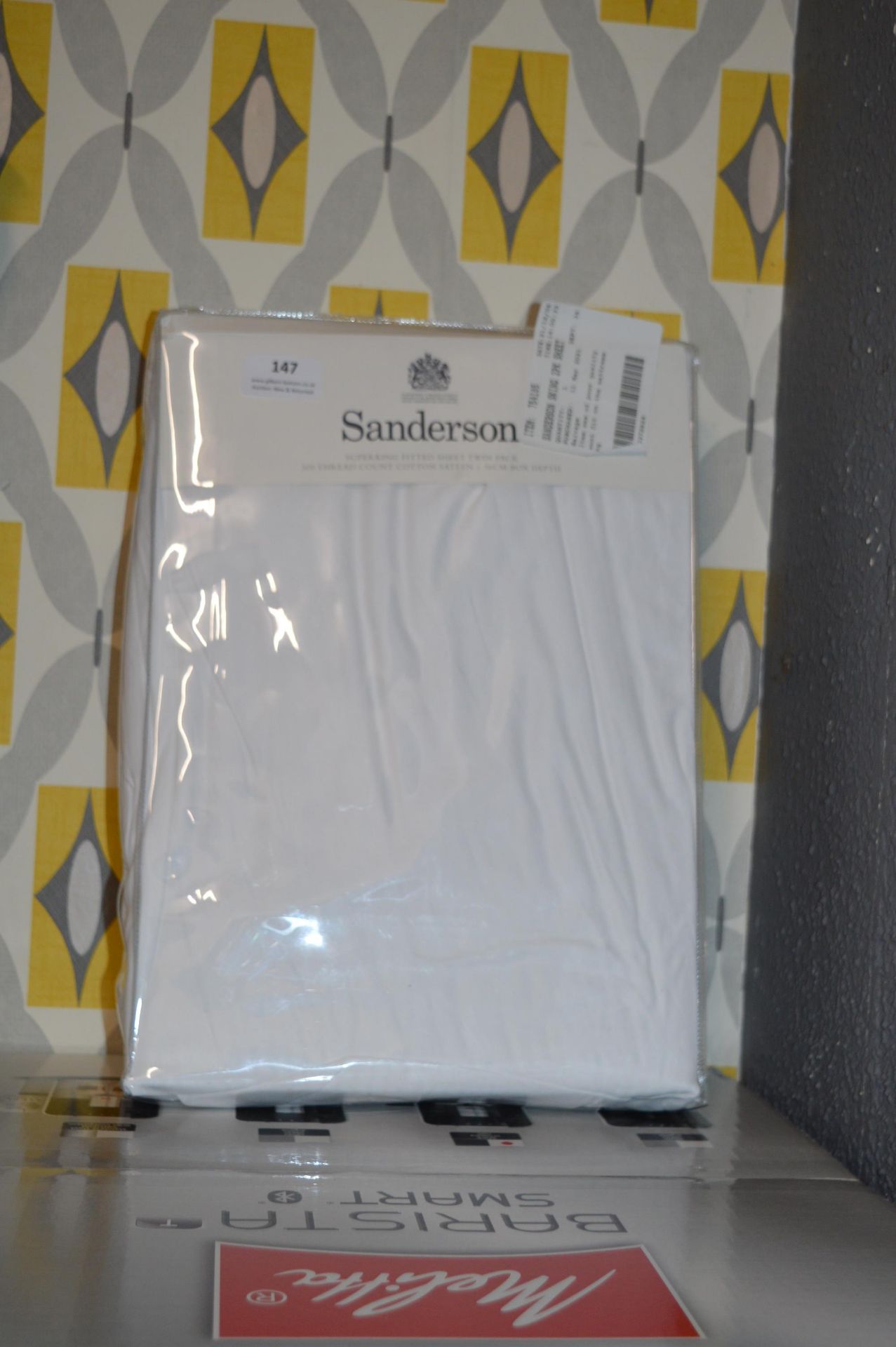 *Sanderson Fitted Super King Bed Sheet 180x200cm 2