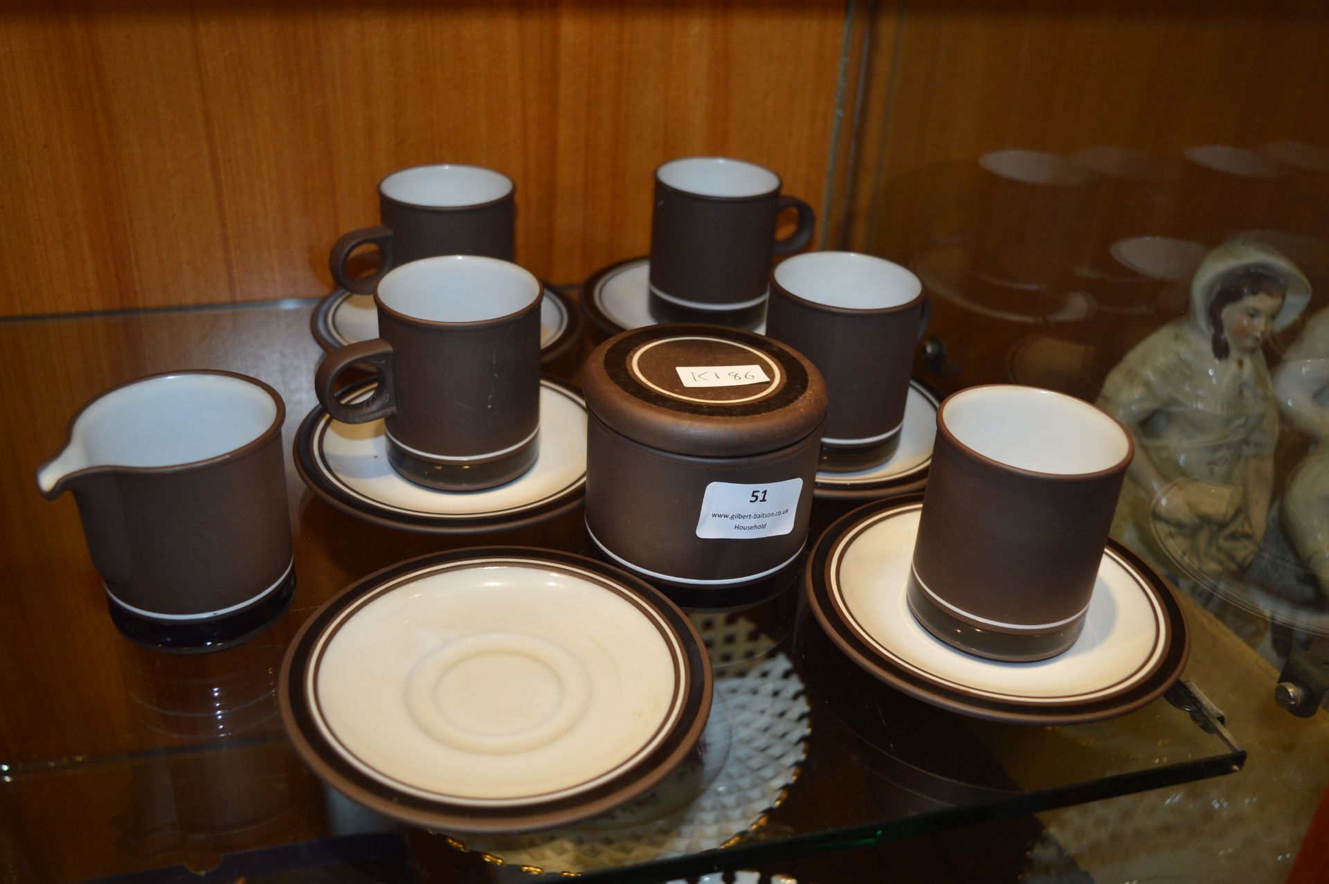 Hornsea Pottery Contrast Pattern Part Tea Set 13pc