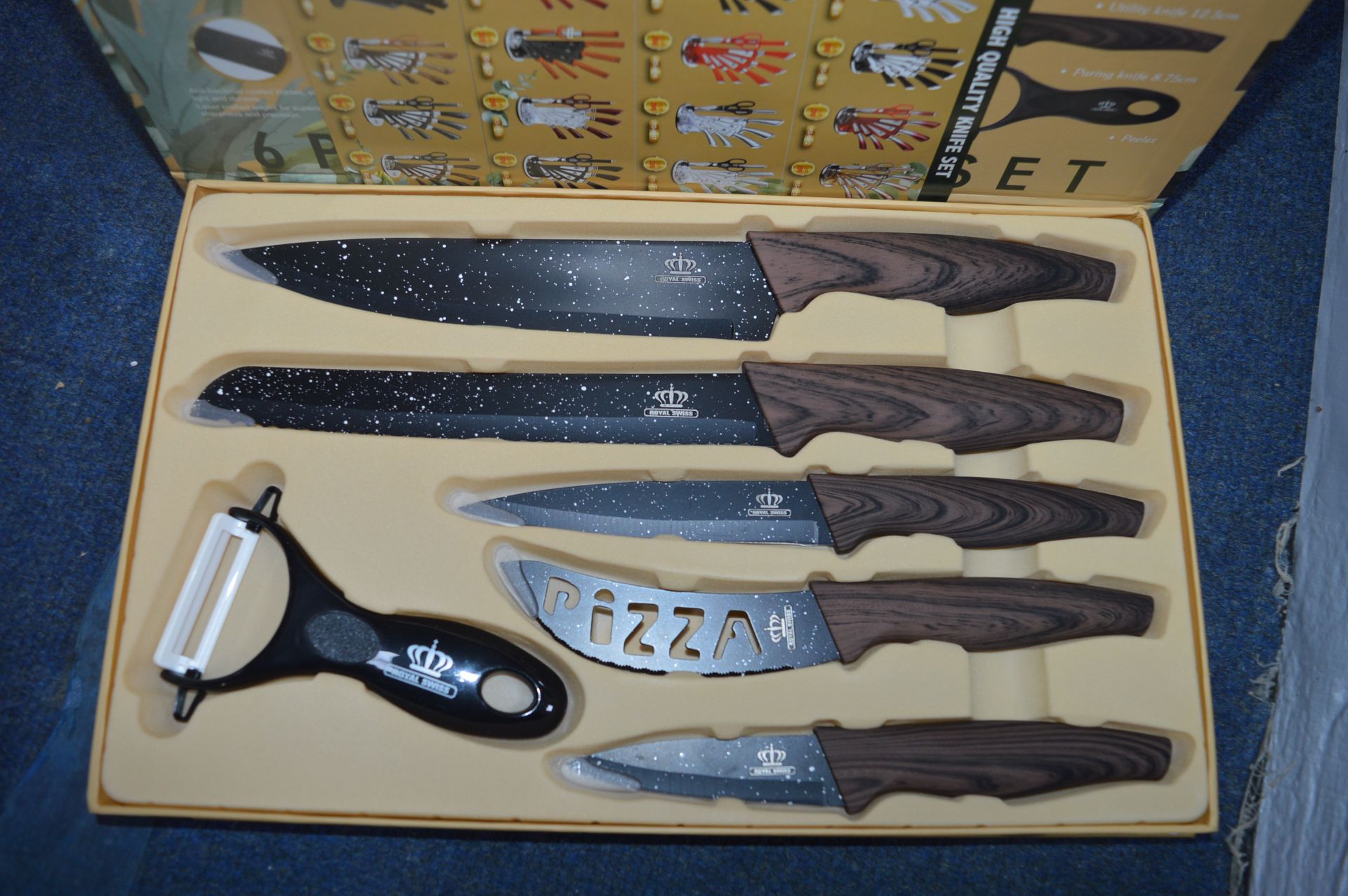 Royal Swiss 6pc Knife Set - Image 2 of 2