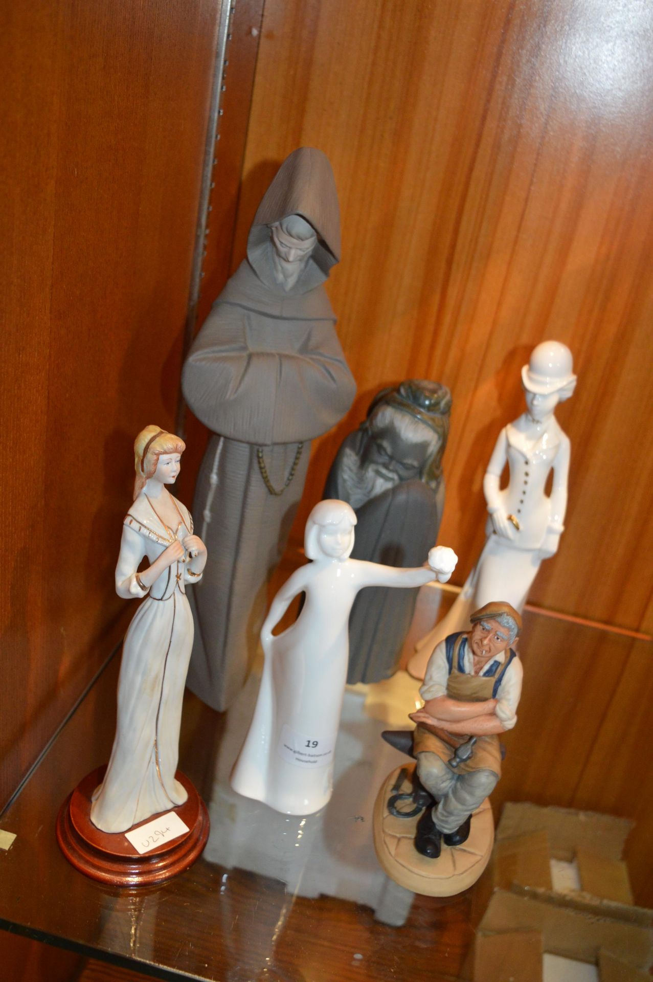 Figurines by Spode, Royal Doulton, and Lladro