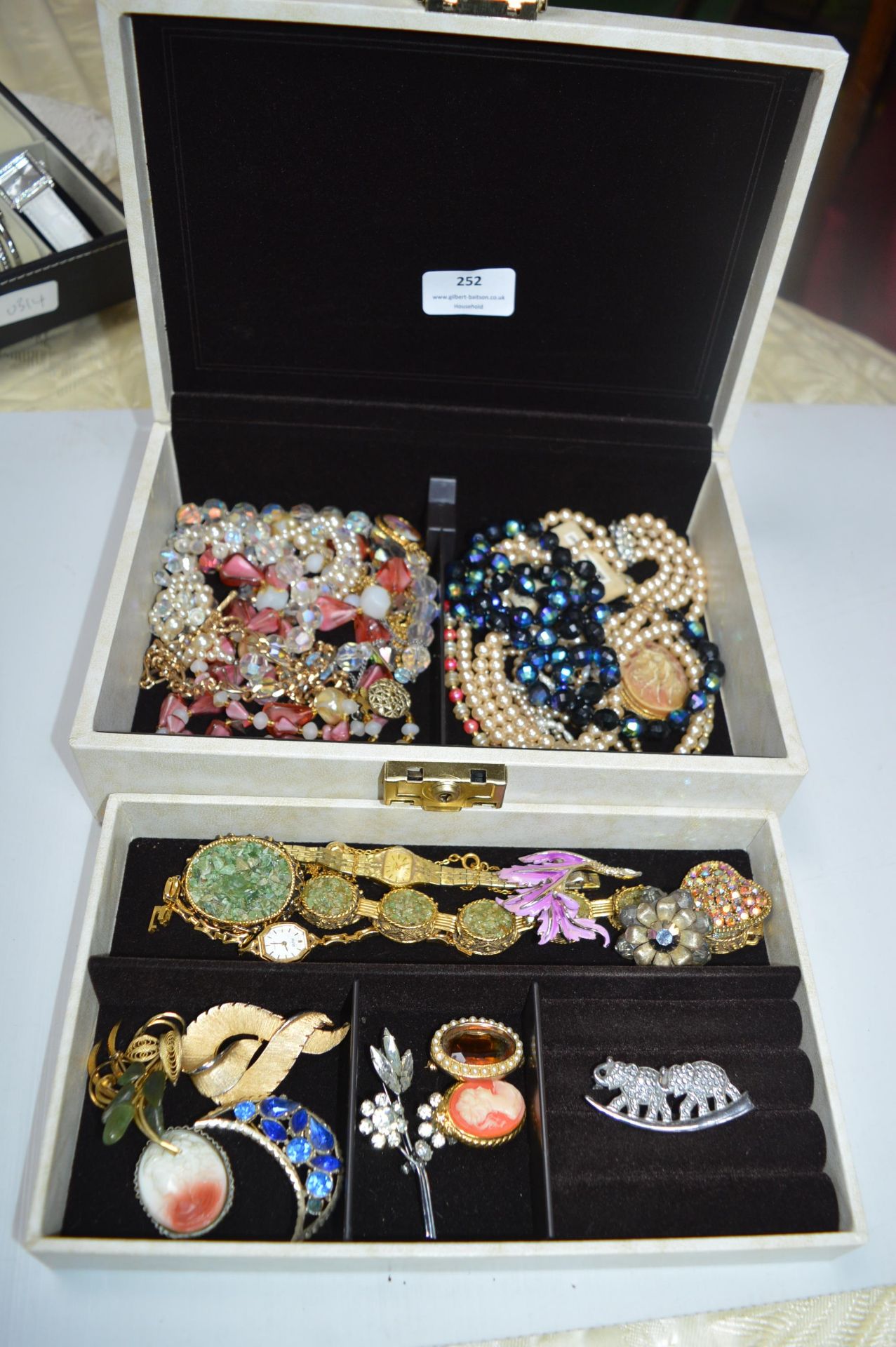 Vintage Jewellery Box and Costume Jewellery