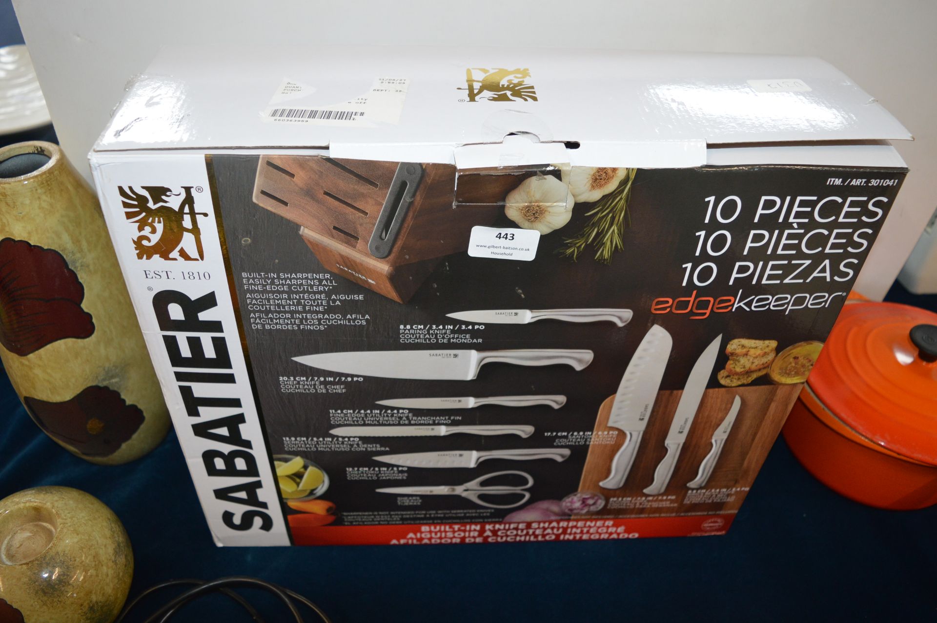 Sabatier 10pc Chef Edge Keeper Knife Set