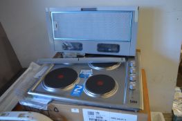 *Two Beko 4 Ring Integrated Hobs and an Extractor