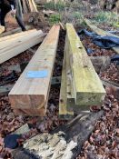 *Four 3.5m Larch Beams