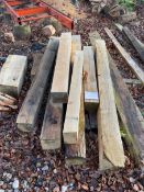 *Eight Short Oak Beams (various lengths)