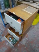 Two Two Drawer Workshop Drawers with Contents