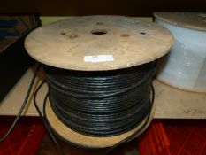 *Spool of Black Emitex EM02104 Cat 6 Cable