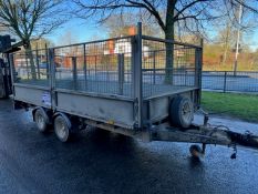 *Ifor Williams LM146 Twin Axle 14' x 6'6'' Drop Side Trailer with Mesh Side