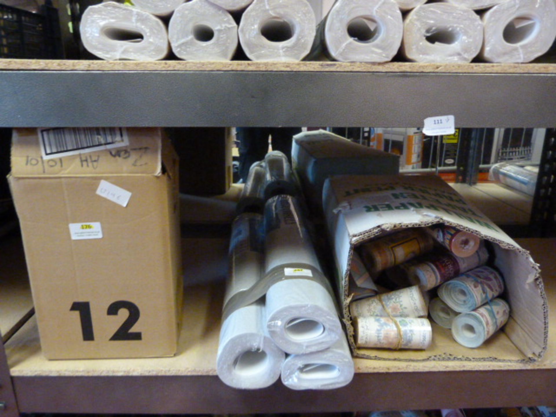 *3 Rolls of Wallpaper and 2 Boxes of Wallpaper Bor