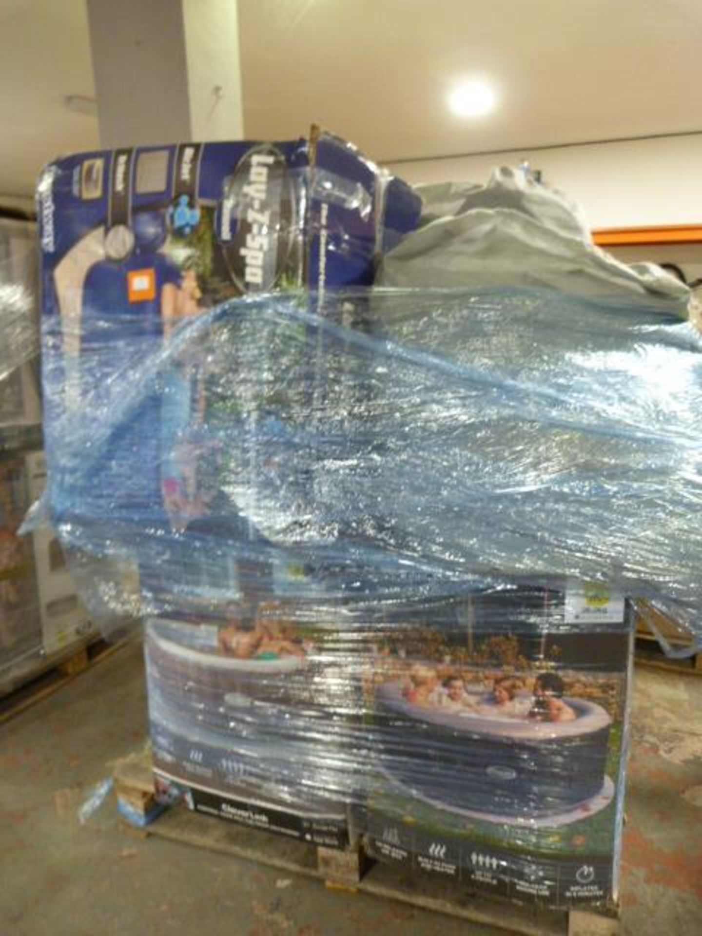 *Pallet of Seven Lay-Z-Spas and Clever Spas (Salva