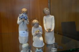 Three Willow Tree Child Figures