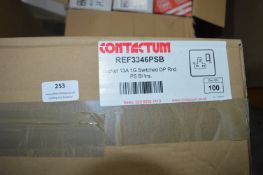 *Box of 100 Contactum REF3346 PSB 13a Single Sockets