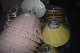 *Box of Assorted Lampshades (various colours)