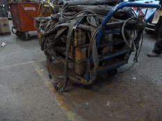 *Heavy Duty Four Wheel Blue Trolley