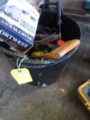 *Three Builder's Buckets, Selection of Hand Tools,