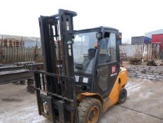 *Hangha XF35d Forklift (orange) with Cab Side Shift Digital Display - Collection to be arrange by ap