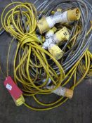 *Four 110v Extension Leads and Two Three-Way Split