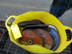 *Bucket of Various Cutting and Grinding Discs Suit