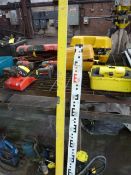 *5m Telescopic Measuring Staff and 6ft Bubble Leve