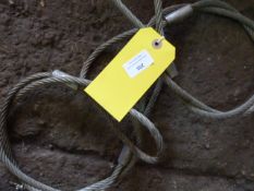 *Two 1 ton 1m Wire Slings