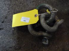 *Three 4.75 ton Bow Shackles