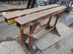 *Two Heavy Steel Trestles ~1.5m long x 900mm tall