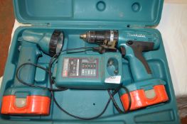 *Makita Drill and Torch with Batteries and Chargers