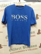 Hugo Boss Blue T-Shirt Size: L