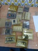 Box of Various Bronze Finished Light Switches, TV