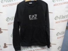 Emporio Armani EA7 Black Sweatshirt Size: S