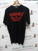 Dsquared2 Black T-Shirt Size: XL