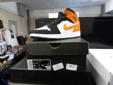 Air Jordans 1 Mid SG (black, white & orange) Size: