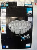 Eglo Contemporary Style Droplet Crystal Chandelier